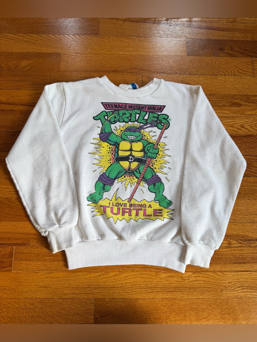 Teenage Muntant Ninja Turtles Vintage Sweatshirt Youth M Donny RARE 90s TMNT